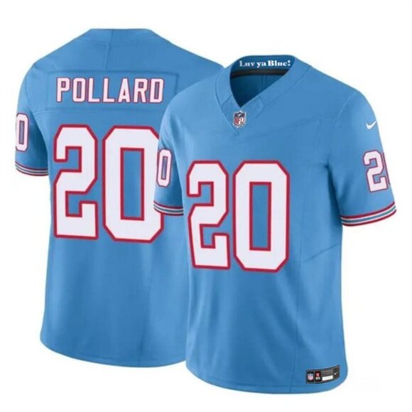 Mens Youths Kids Womens 20 Tony Pollard Blue  Throwback Stitched Jersey - Picture 1 of 2